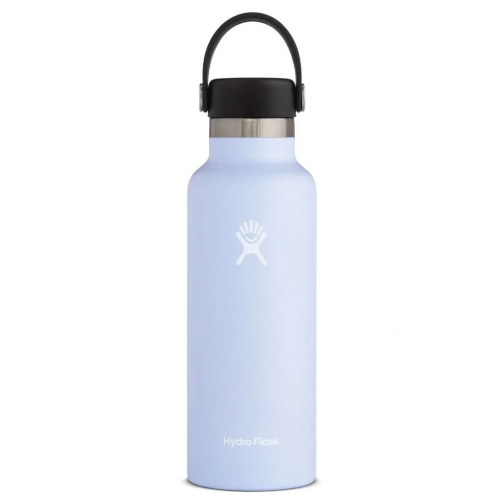 Hydro Flask 18 Oz Standard Mouth Bottle with Flex Cap Lid | Fog (NWT)